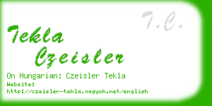 tekla czeisler business card